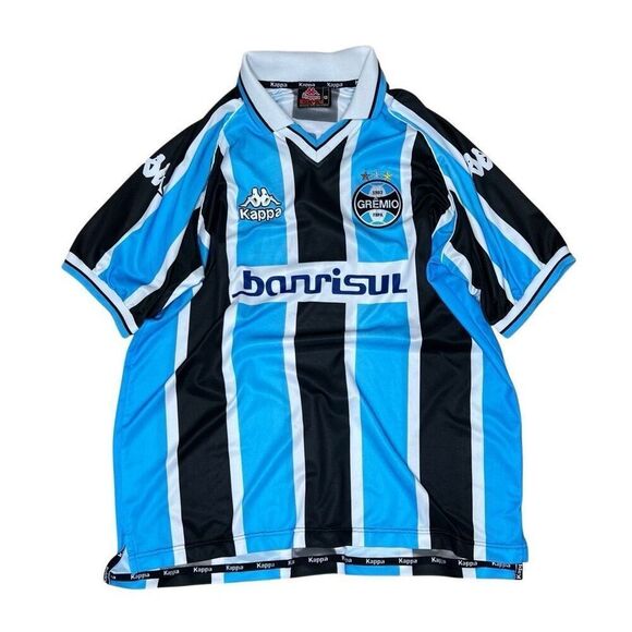Vintage Y2K Kappa Gremio Brazil Soccer Jersey 10 Large - Picture 2 of 7